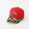 Excavator Street Art Graffiti Duckbill Cap Boys And Girls Embroidered Stitching Stitched Baseball Cap Spring And Autumn New Cartoon Children'S Hat