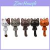 Long Tail Cat Keychain With Cartoon Design For Gift Giving And Collection