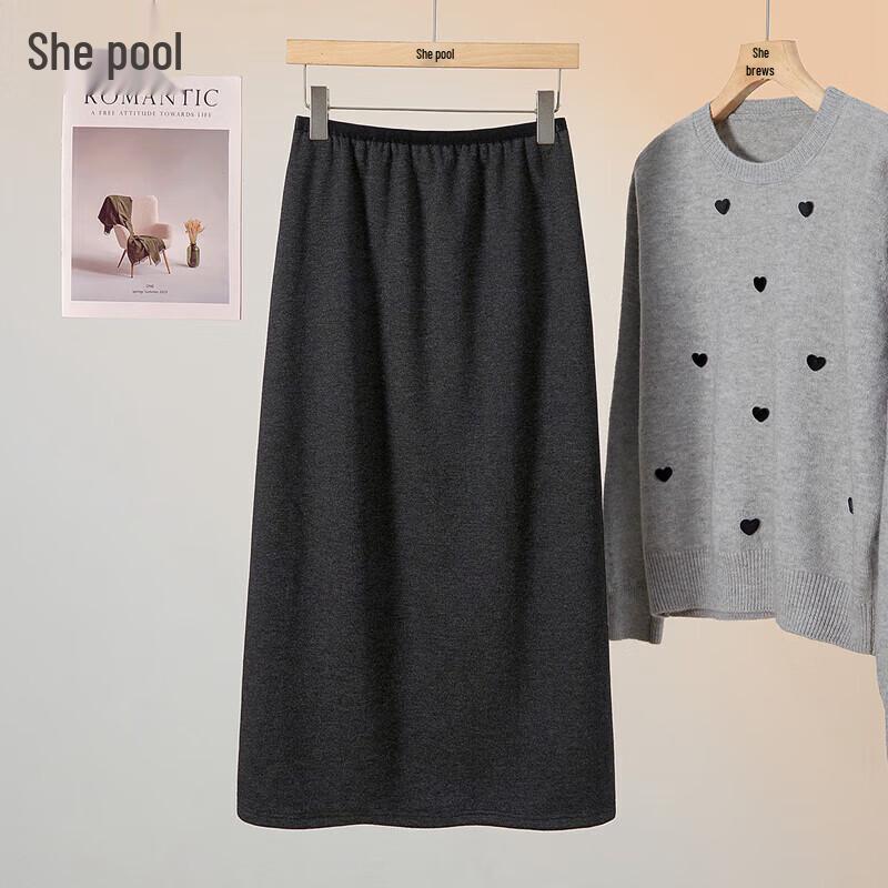 

Women s Commuter A-Line Midi Skirt with Slit XL