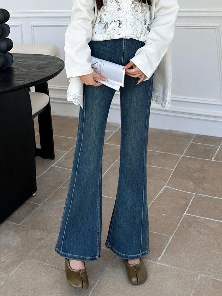 

2026 High-Quality Maternity Flare Jeans - High Elasticity for Spring & Autumn Extra Large