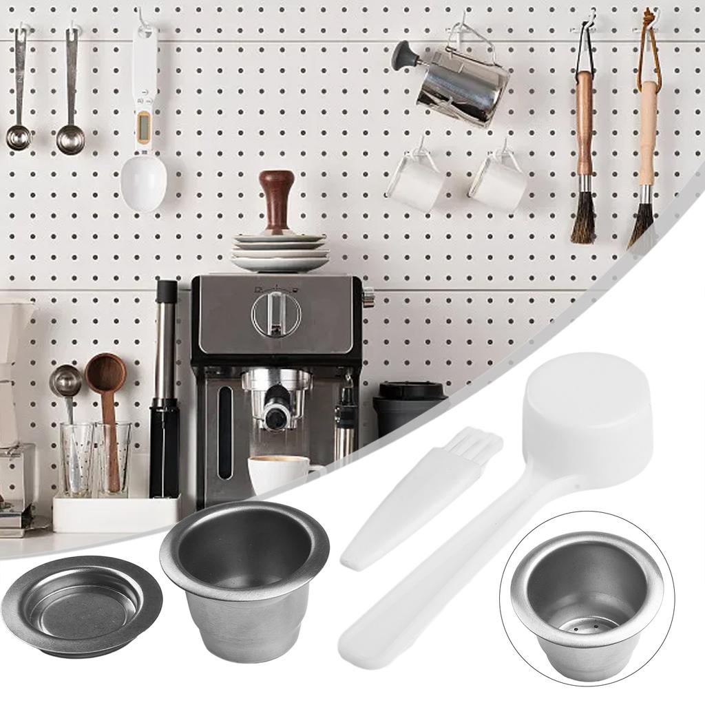 High Quality Coffee Capsule Cup Coffee Toos Reusable Saving Stainless Steel 3.7*2.7cm Filter Element For Nescafe