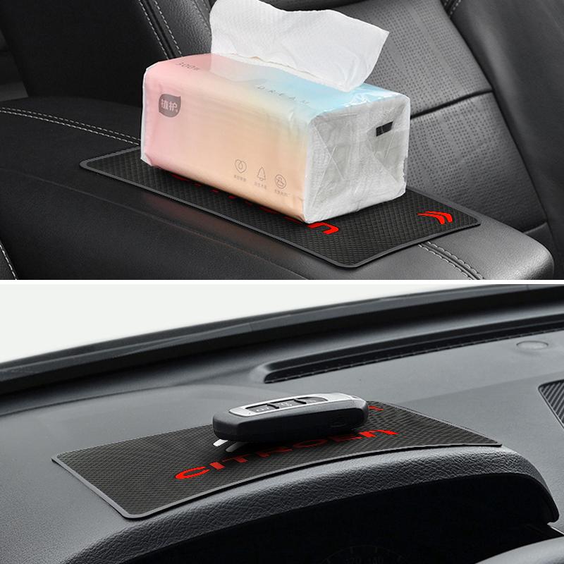 PVC Car Anti-Slip Mat Car Dashboard Phone Holder Non-Slip Sticky Pads For Citroen C4 C1 C3 C5 Grand Picasso C4L C6 VTS C-ELYSEE