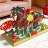 Diy Mini Blocks New Year Decoration Chinese Spring Festival Horse Dragon Boat Micro Bricks Toys  Adult Gift Girl Present