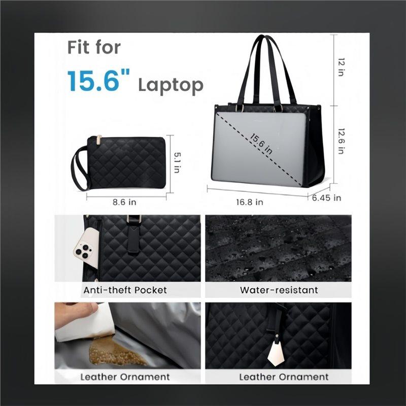 A25F-Lunchtas met Geïsoleerd Compartiment 3-in-1 Voor Vrouwen - Afneembaar Ontwerp Voor Kantoor, Voor Werk, Reizen