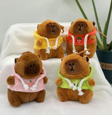 Cute Cartoon Capybara Pendant Plush Toy Doll Bag Hanging Ornaments Cute Kapila Keychain Doll Car Pendant Desktop Doll Ornaments