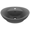 VidaXL Oval Washbasin with Overflow GVasque To Place for Toilet Hand Washbasin for Bathroom Cosmetic Room Interior Ris 146939
