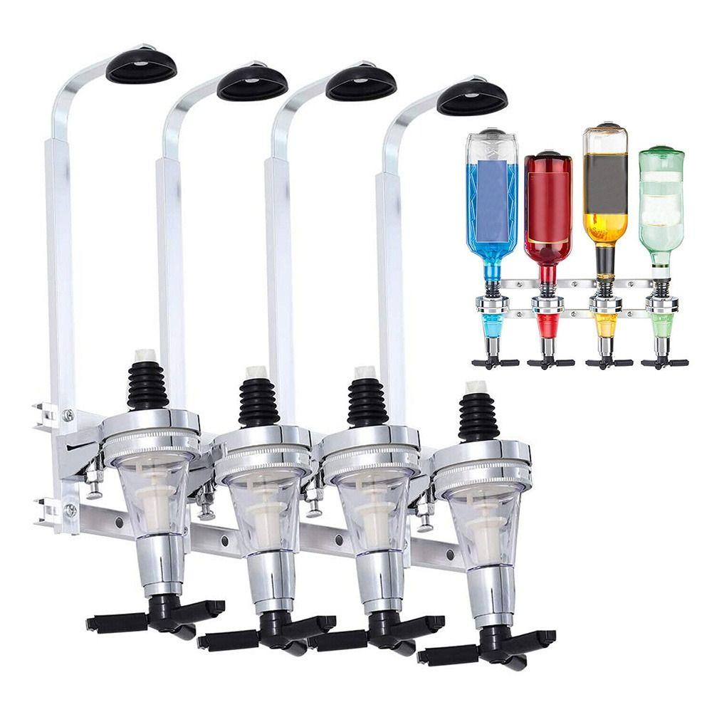 2/3/4 Bottiglie Montaggio a Parete Strumenti per Bottiglie Dispenser per Vino Bar per Bevande Dispenser per Bevande Supporto per Bottiglie
