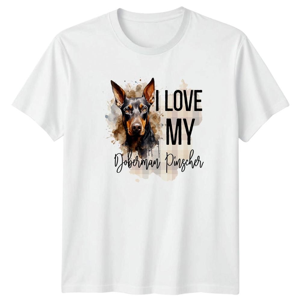 I Love My DoberUnisex Pinscher TShirt DoberUnisex Pinscher Dog Breed S