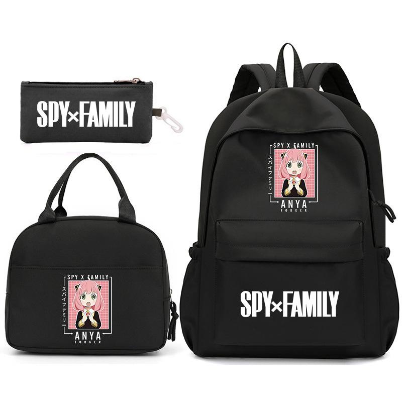 School Season Spy Playhouse Printed Backpack Pencil Bag Shoulder Bag Leisure Primary And Secondary School Students Schoolbag