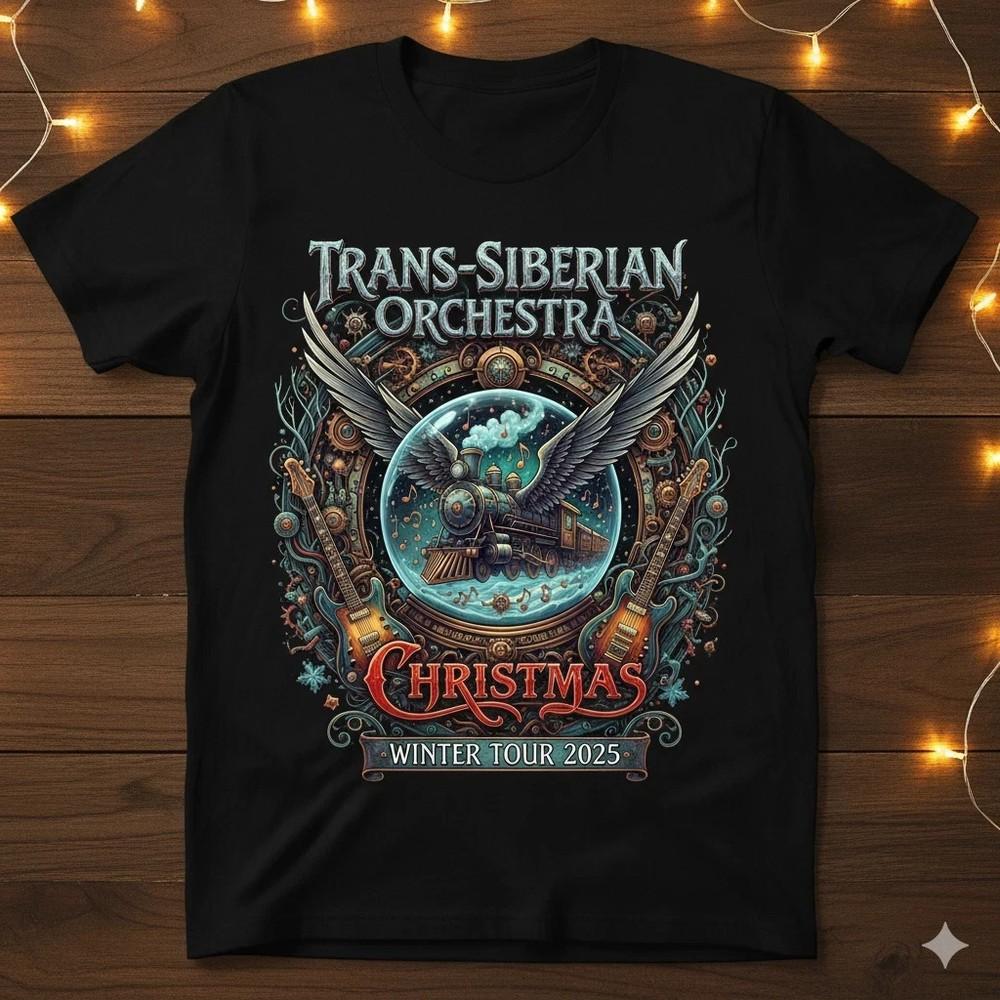 Trans-Siberian Orchestra Winter Tour Graphic Tee Black T Shirt Size S-5XL HD976 Unisex T-Shirt XL