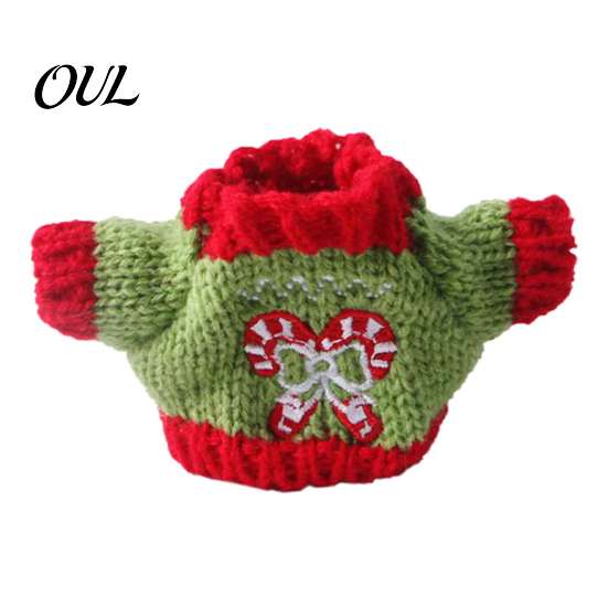 Haustierfotografie Kostüm Weihnachten Hamster Pullover, Weich Gestrickt Niedlich Feiertags Outfit, Gemütlich Klein Warm Kleidung Rollkragen Festlich Winterkleidung