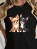 Cute Chihuahua Dogs Graphic T-shirt