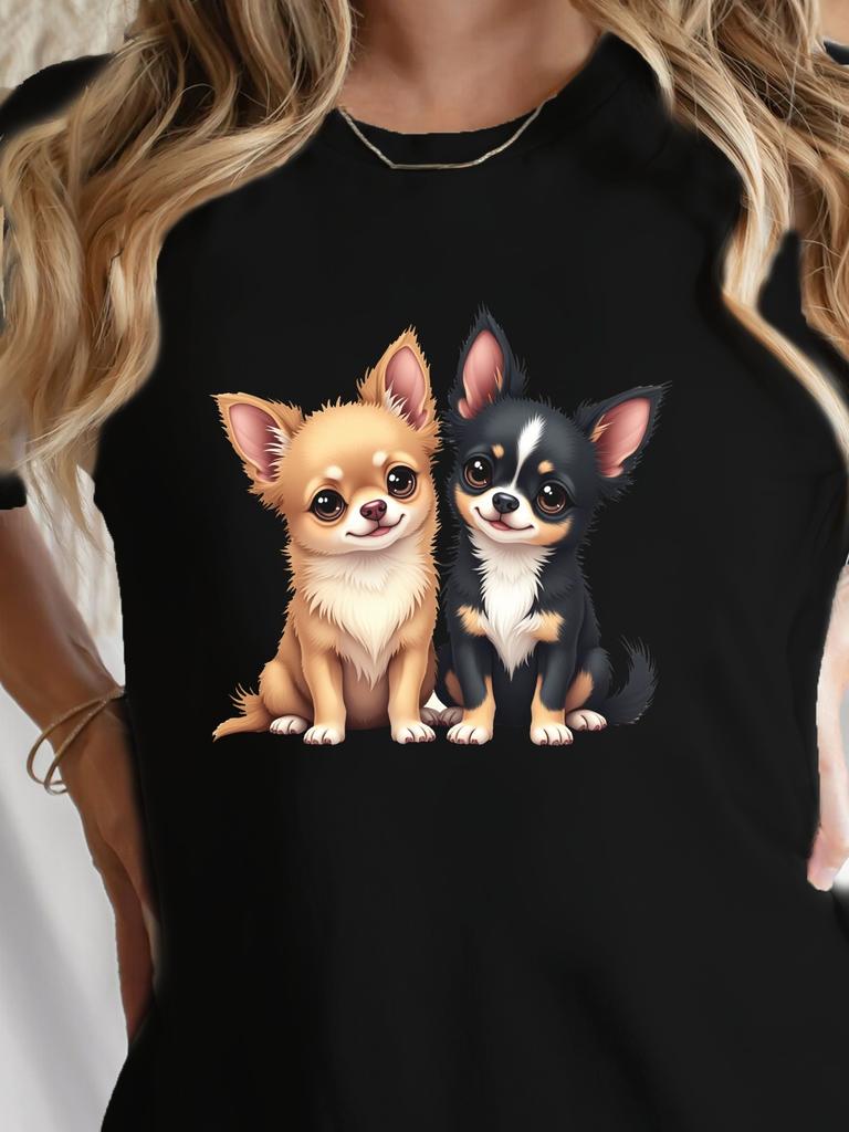 Cute Chihuahua Dogs Graphic T-shirt