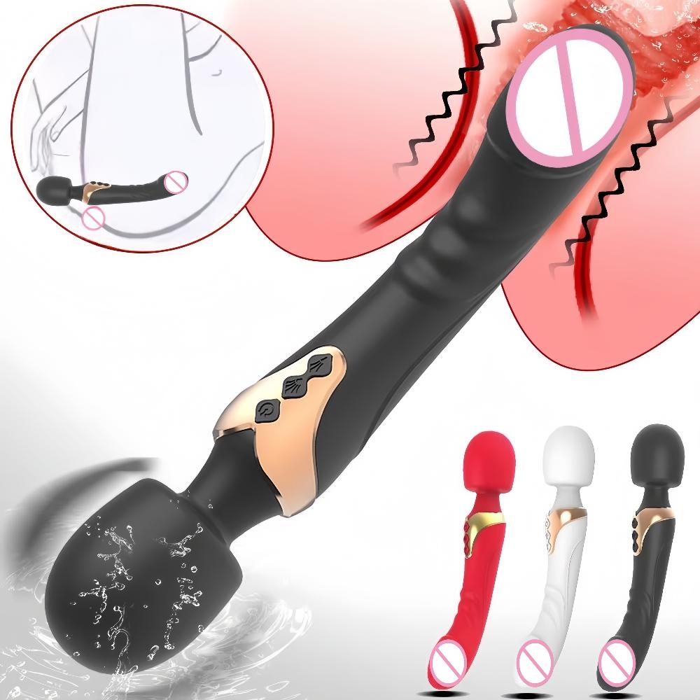 Powerful AV Vibrator Female Magic Wand 10 Modes Clitoral Stimulator G-spot Vaginal Massager Female Masturbator Dildo Adult