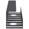 Under Desk Cable Management Tray 2 Pieces Anthracite