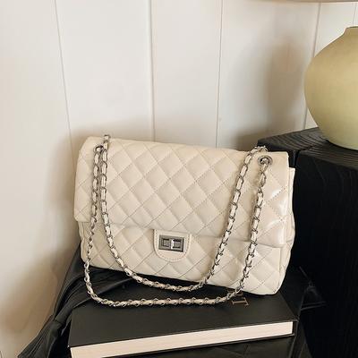 Borsa a tracolla a forma di diamante - Elegante, Borsa a spalla capiente per il pendolare, Zaino a tracolla casual