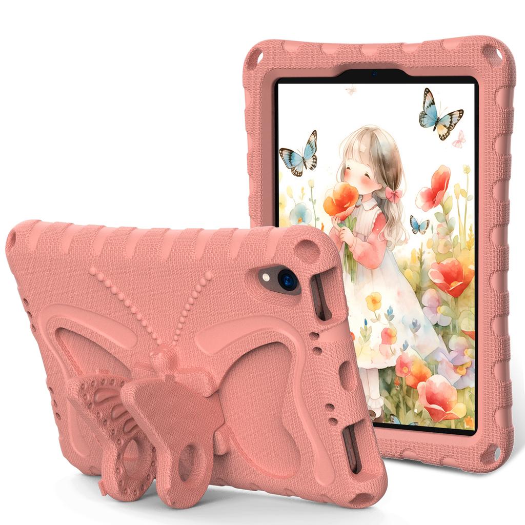 Süße Kinderhülle für IPad Mini 7 A17 Pro 8.3 Mini6 IPad Mini 5/4/3/2/1 (7,9") Leichte Stoßfeste Hülle mit Schmetterlingsständer