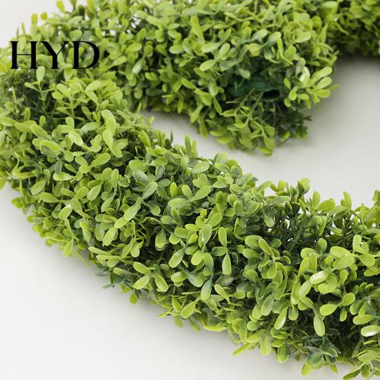 Artificial Hanging Plants Heart Wreath Fake Green Plant Decor for Wall Door Natural Look Garland Window Indoor Outdoor Use No Care Required Realistic