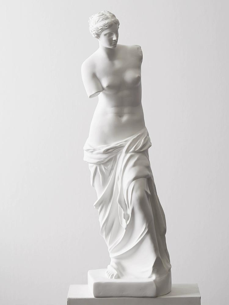 Figurka z řecké mytologie z pryskyřice, Socha Venuše Mélské, Socha Afrodity, Figurka bohyně, arti dekorace