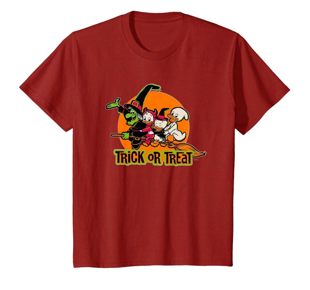 Disney 100 Witch Huey Dewey Louis Trick Or Treat Halloween T-Shirt_