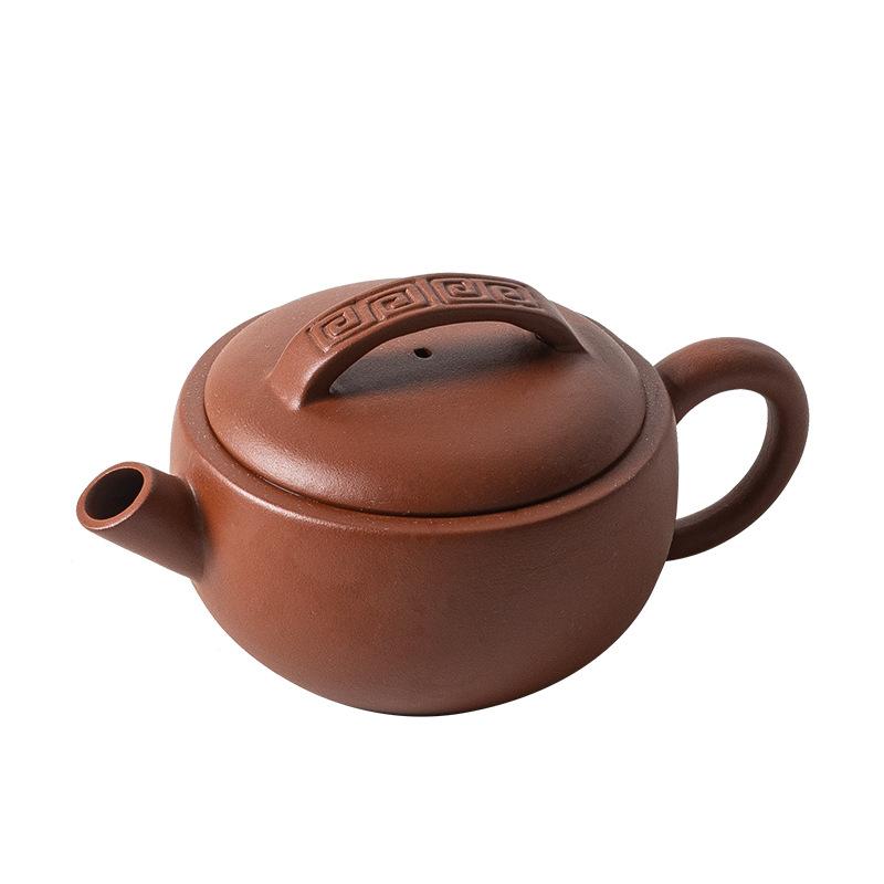 Zisha Pot Pure Handmade Kung Fu Tea Set for One Person Single Pot Raw Ore Purple Mud Small Capacity Zhu Mud Brewing Teapot Hantile Pot