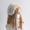 Nowa Koronkowa Opaska Lolita Kokardka Słodka Opaska do Włosów Nakrycie Głowy Cosplay Kobiety