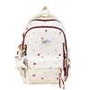 Star Print Student Schoolbag Color Contrast Women's Large Capacity Backpack