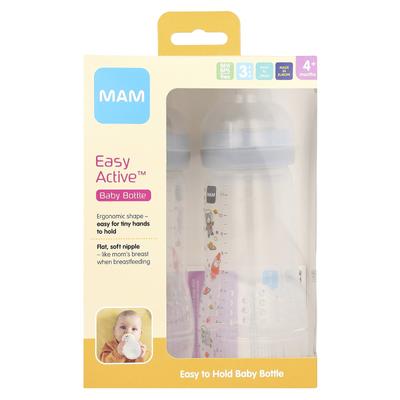 Easy Active, for Baby Bottles, 4 Months and Older, 2 Units