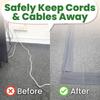 Keep Neat Carpet Cord Cover DIY Electric Cable Organizer Floor Wire Protector  for Office Home