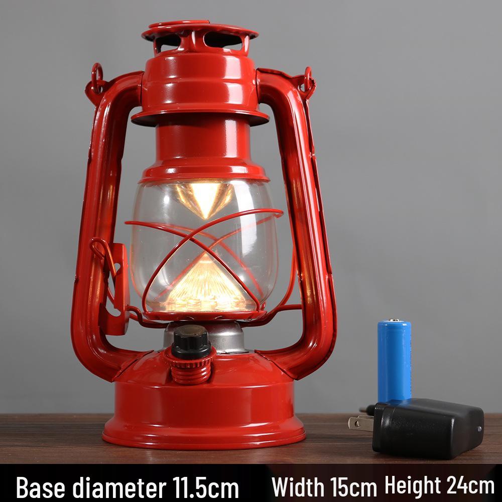 Retro LED Kerosene-Style Outdoor Camping Lantern