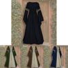 Vintage Gothic Renaissance Dress With Long Sleeves For Women's Cosplay Costume