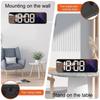 Wall Clocks 9 Inch Large LED Digital Clock Temperature Date Display Night Mode Table Alarm 12 /24H Electronic Brightness