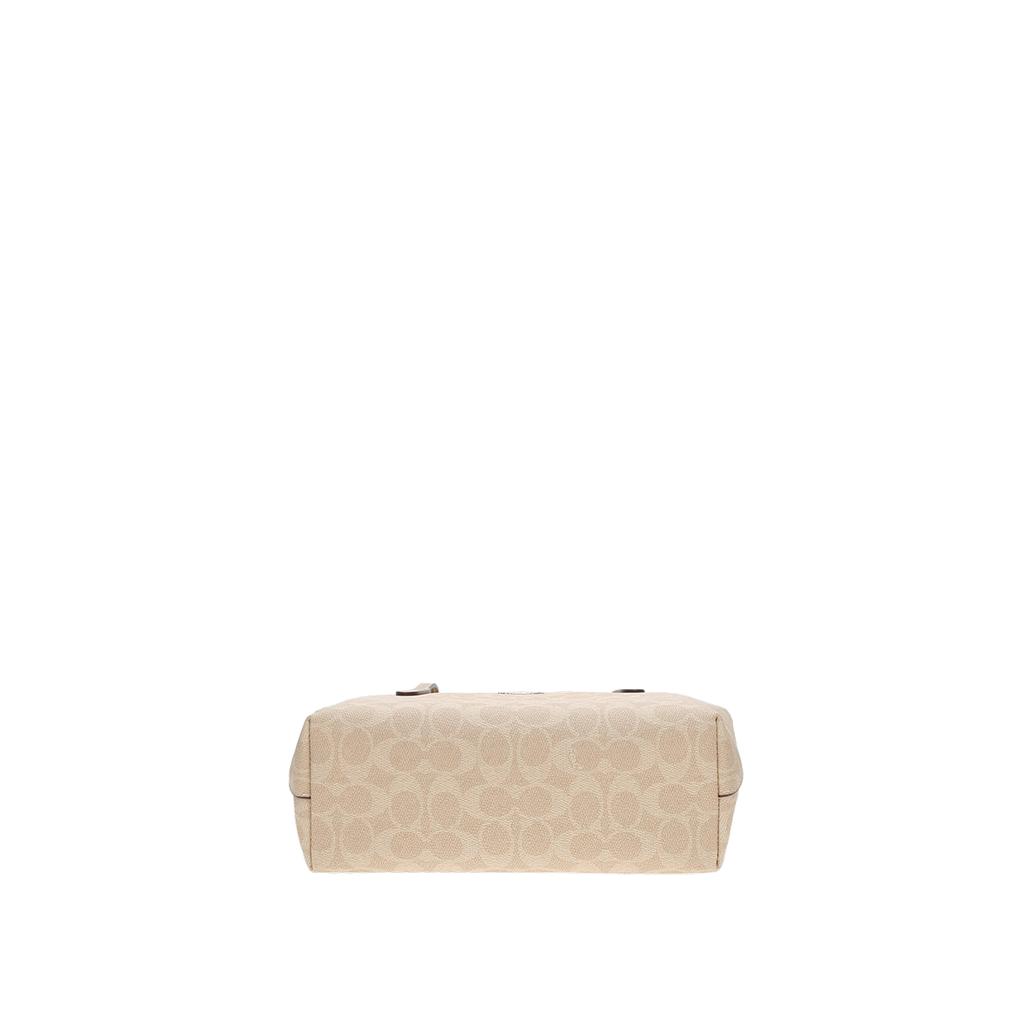 Coach Fiona 24 Tote Bag Women Tote Gold Beige CBT18-SVPWH