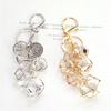 Packaging Decoration Backpack Pendant Key Holder Crystal Rhinestone Keyrings Geometric Keychain