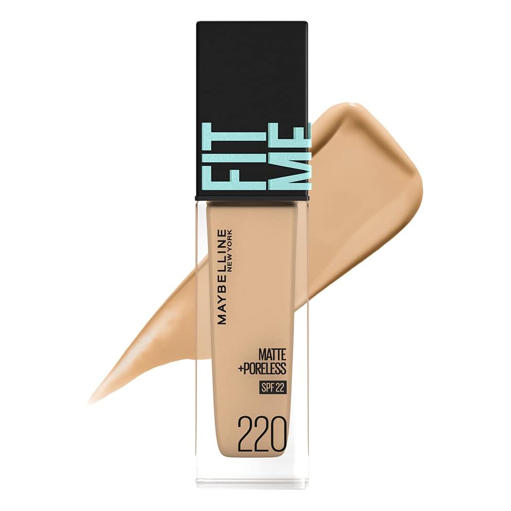 Maybelline Fit Me Liquid Foundation R 220 30ml - Lightweight, Buildable Coverage, Natural Finish