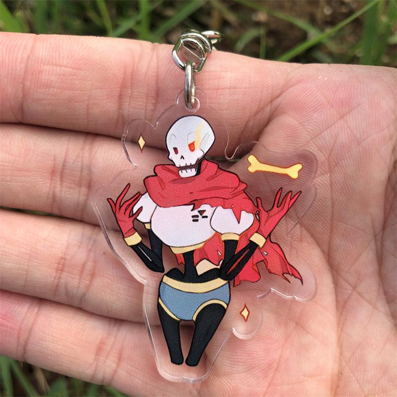 Undertale Frisk & Sans Anime Acrylic Keychain Pendant