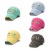 Korean-Style Flower Baseball Cap Letters Embroidered Peaked Cap Leisure Sun Hat  Outdoor