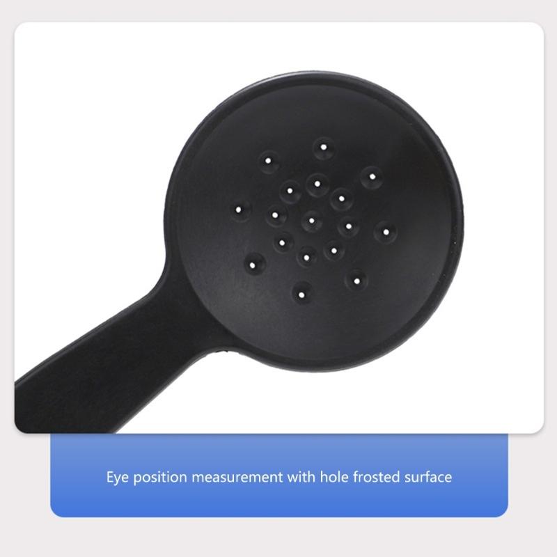 Professional Occluder Eye Exam Tool Pin Hole Occluder Handheld Optometry Instrument Test Occluder White/Black