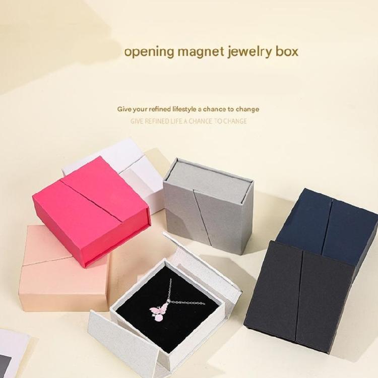 Travel Friendly Jewelry Organiser with Double Flip Lid Magnetic Closure Earring Necklace Rings Storage Case