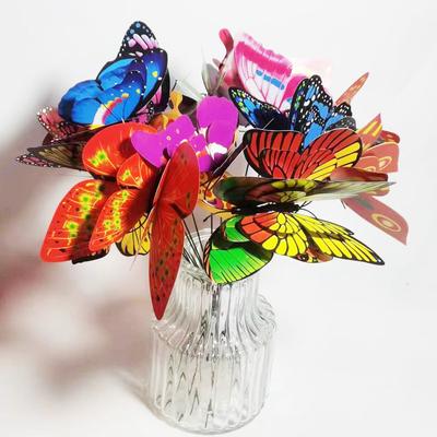 10Pcs/Set Beautiful Butterfly Garden Courtyard Flower Pot Color Outdoor Decorative Flower Pot Decoration