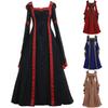 Halloween Medieval Women Dress Vintage Renaissance Gothic Cosplay Carnival Party