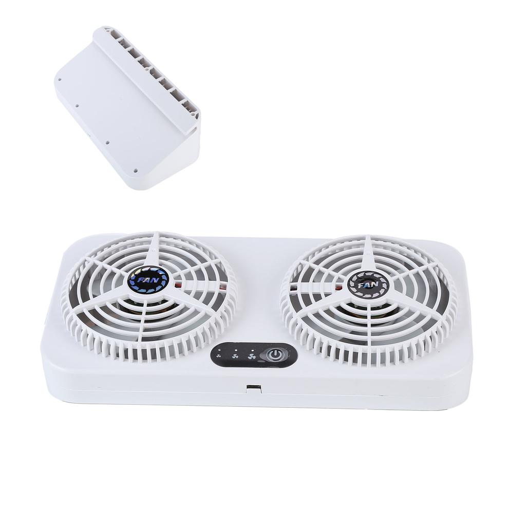 Air Vent Exhaust Fan 2.4V USB Charging 3 Level Adjustable Crush Heat Resistant for Home Automobile