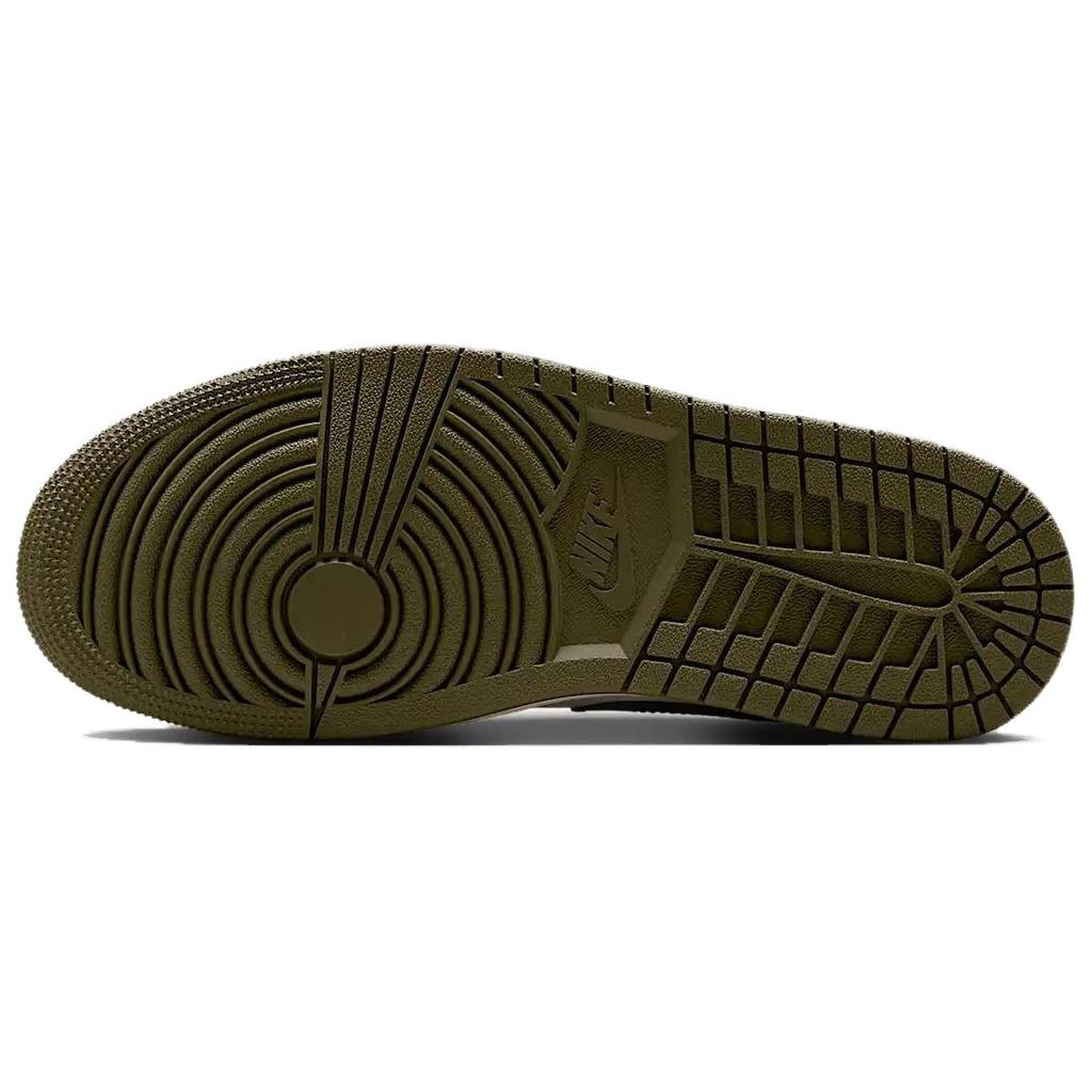 Dámské tenisky Air Jordan 1 Low Medium Olive Zelená Plachetnicová Kokosové mléko DC0774-122