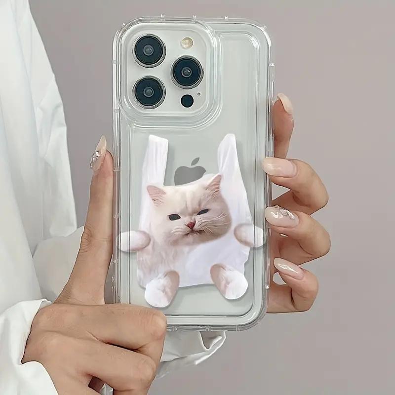Dog Cat Couple Phone Case For iPhone 16 15 11 12 14 13 Pro Max Mini XS X XR 7 8 Plus Kawaii Cute Cartoon Animal Cellphones Cover