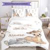 3pcs Bambi2 Cover Set - Personalized Name, HD Printed Bedding with 1 Cover and 2 Pillowcases - Perfect for Home Decor, Easy Care