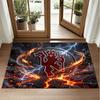 Manchester United Design Kristall Samt Teppich Weiche Dekorative Matte für Schlafzimmer Eingang