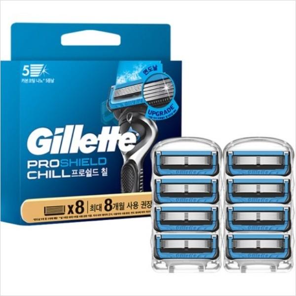 Nya Gillette ProShield Chill Razor Blades, 8 delar, 1 set
