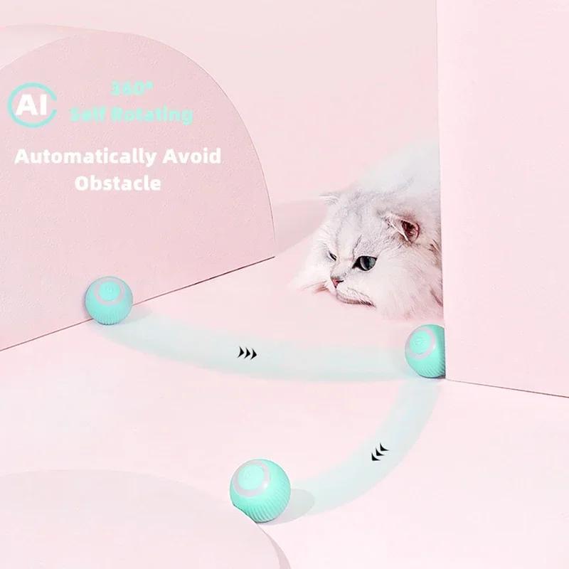 Electric Cats Ball Toy Kitten Toys Automatic Mobile Indoor Plays Toys for Cats Pet Products Cats Training Supplies Accessories