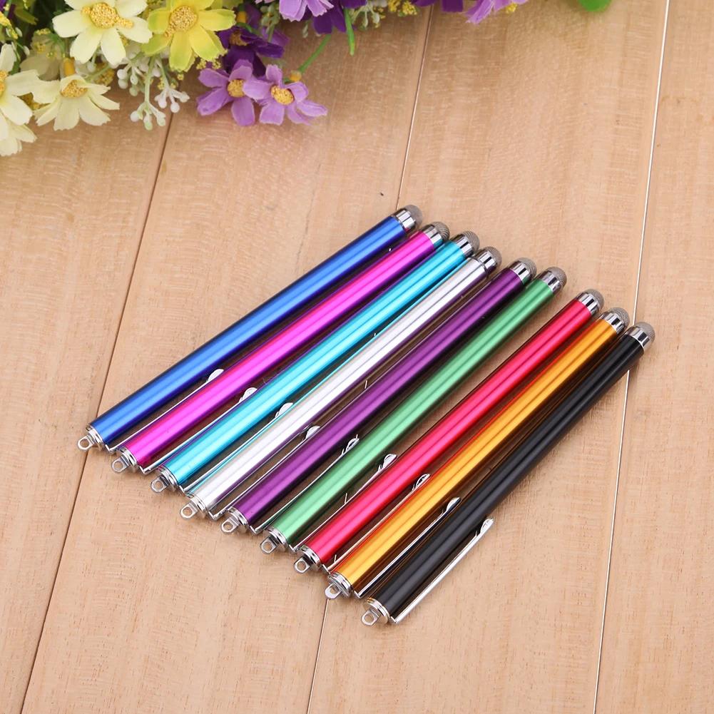 1PCS Touch Screen Pen Capacitive Pen Metal Mesh Micro-Fiber Tip Touch Screen Stylus Pen For iPhone Samsung Tablet PC