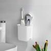 Portable Toothbrush Wall Mounted Holder Toothpaste Mouth Cup Waterproof Holder Drill-Free Bathroom Storage Shelf Rack Organizer